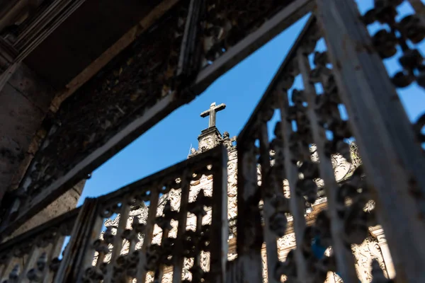 Сальвадор Бахия Бразилия Июля 2021 Года Вершина Церкви Изображающей Крест — стоковое фото