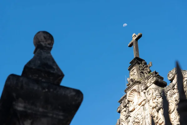 Сальвадор Бахия Бразилия Июля 2021 Года Вершина Церкви Изображающей Крест — стоковое фото