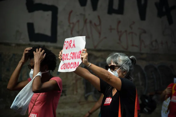Salvador Bahia Brésil Xxx Des Manifestants Protestent Contre Gouvernement Président — Photo