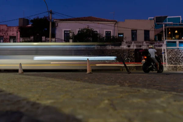 Salvador Bahia Brasilien Mai 2021 Langsame Bewegung Des Autoverkehrs Der — Stockfoto