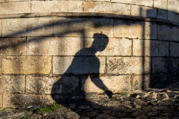 Salvador Bahia Brazilië Juli 2021 Silhouet Van Schaduwen Van Mensen — Stockfoto