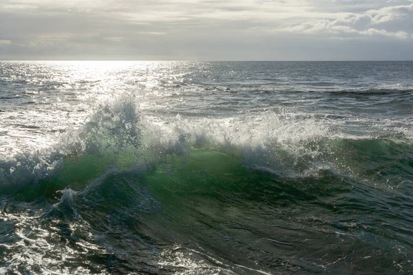 Ondas Mar Agitado Batendo Umas Contra Outras Ponto Humaita Salvador — Fotografia de Stock