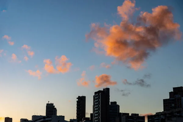 Salvador Bahia Brazil June 2021 Beautiful Colorful Sunset Clouds Rio — Stock Photo, Image