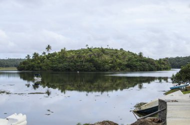 Salvador, Bahia, Brezilya - 27 Temmuz 2014: Parque de Pituacu deniz kenarında yer almaktadır ve Bahia 'nın Salvador kentindeki en büyük ekolojik rezerv konumundadır..