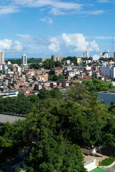 Salvador Bahia Brasil Abril 2014 Vista Dos Edifícios Casas Populares — Fotografia de Stock