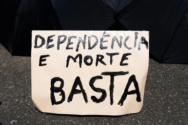 Salvador Bahia Brazylia Września 2021 Protesty Przeciwko Rządowi Prezydenta Jair — Zdjęcie stockowe
