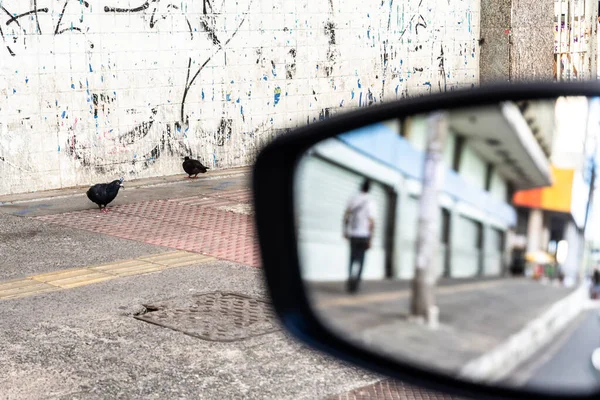 Salvador Bahia Brazil June 2021 View Urban Scene Car Rearview — Stock Photo, Image