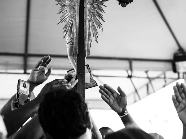 Salvador Bahia Brasil Diciembre 2018 Fieles Celebran Último Viernes Del —  Fotos de Stock