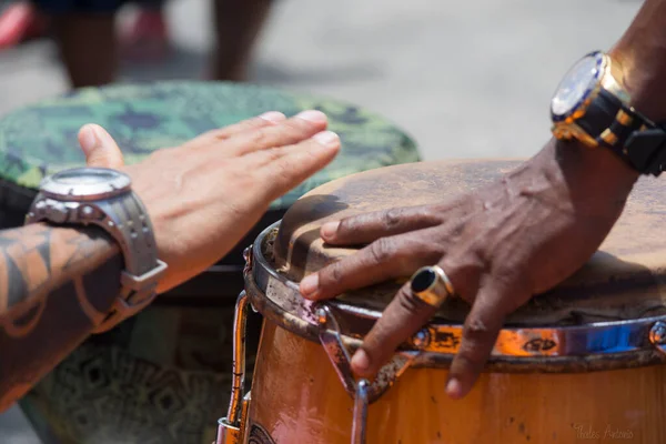 Сальвадор Баїя Бразилія Грудня 2015 Музиканти Грають Інструментах Останньому Уроці — стокове фото