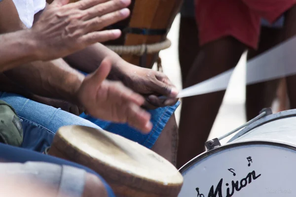 Salvador Bahia Brasilien Dezember 2015 Musiker Die Instrumente Spielen Der — Stockfoto