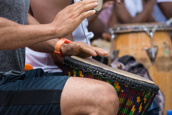 Salvador Bahia Brasil Dezembro 2015 Músicos Tocando Instrumentos Última Aula — Fotografia de Stock