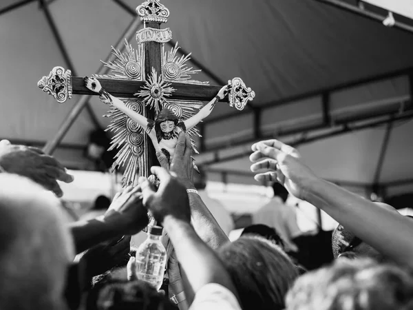 ブラジル バヒア州サルバドール 2018年12月28日 センホール ボンフィム教会で 今年の最後の金曜日を忠実に祝う — ストック写真