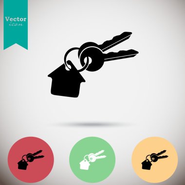 Evin anahtarları Icons set