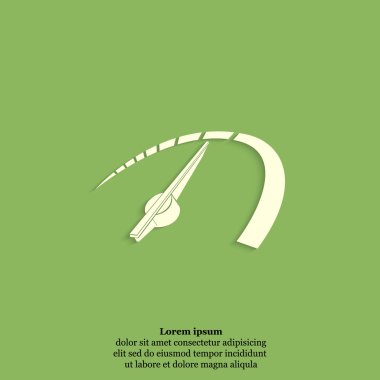 Araba hız göstergesi simgesi