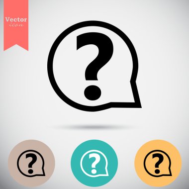 Kabarcık simgesindeki soru işareti