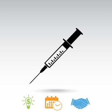 tıbbi şırınga simgesi