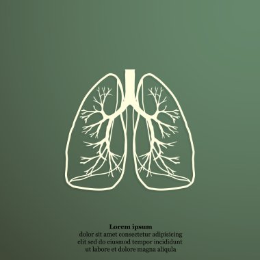 İnsan akciğerleri simgesi