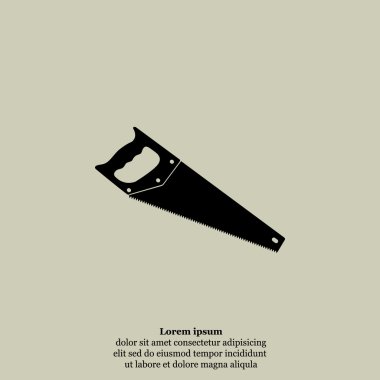 demir testeresi aracı simgesini