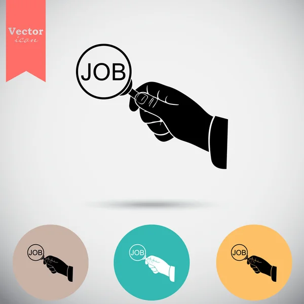 Ikona hledání zaměstnání — Stockový vektor