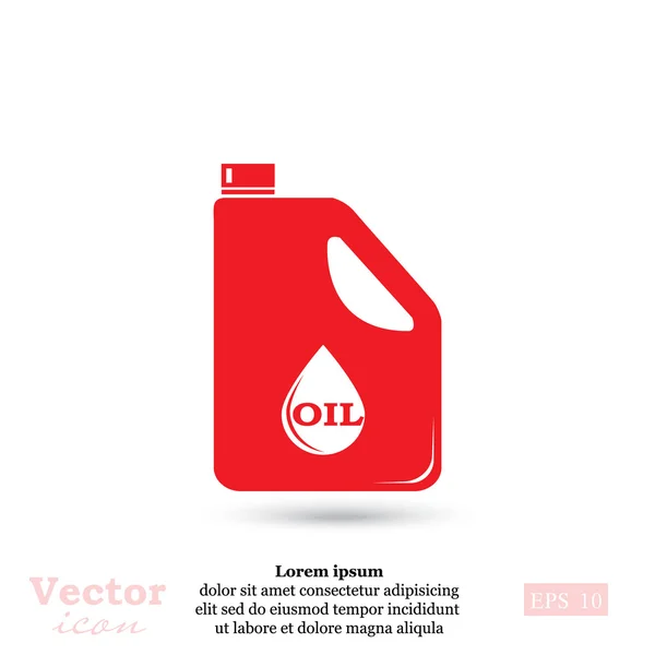 Icône de cartouche d'huile moteur — Image vectorielle