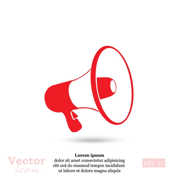 Mano icono de megáfono — Vector de stock