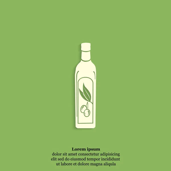 Icono de botella de aceite de oliva — Archivo Imágenes Vectoriales