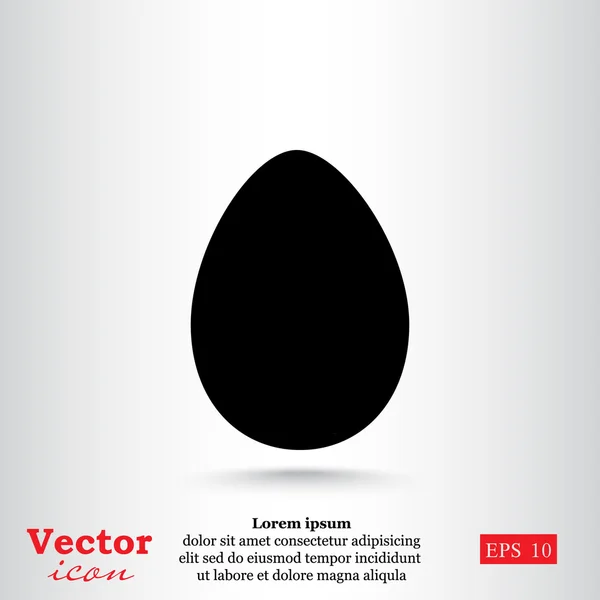Oeuf de poulet icône — Image vectorielle