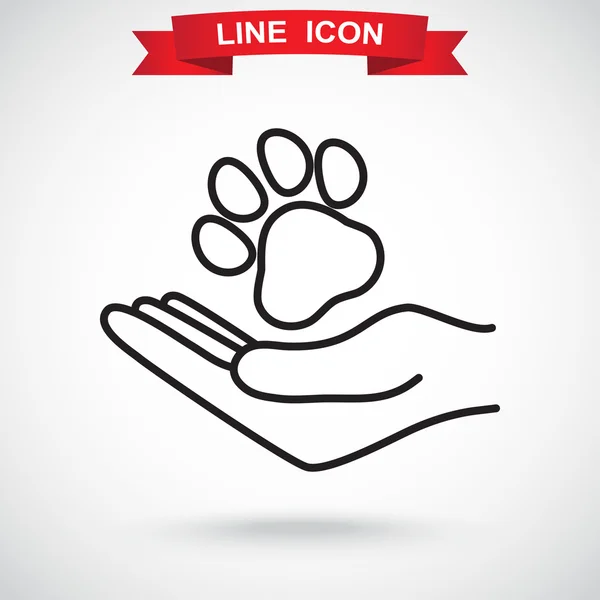 hayvan pençe simgesi olan insan eli