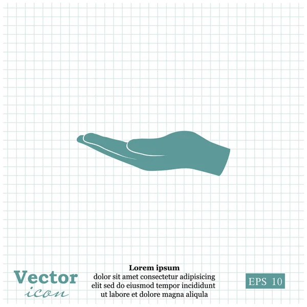Ikone der leeren Hand — Stockvektor