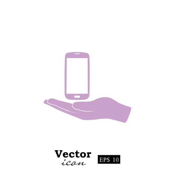 Smartphone i handikonen — Stock vektor