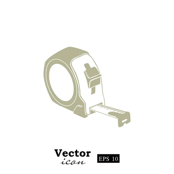 Stavební měřící páska ikona — Stockový vektor