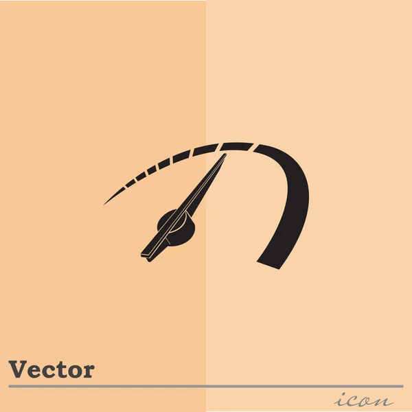 Ikona prędkościomierza samochodu — Wektor stockowy