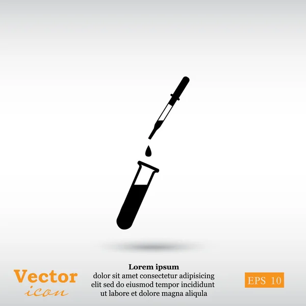 Icono de prueba de laboratorio médico — Archivo Imágenes Vectoriales