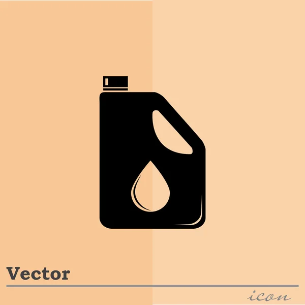 Icono del bote de aceite de motor — Vector de stock