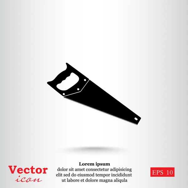 Icono de la herramienta hacksaw — Vector de stock