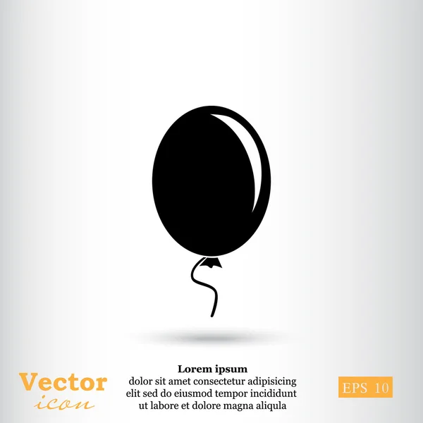 Luchtballon pictogram — Stockvector