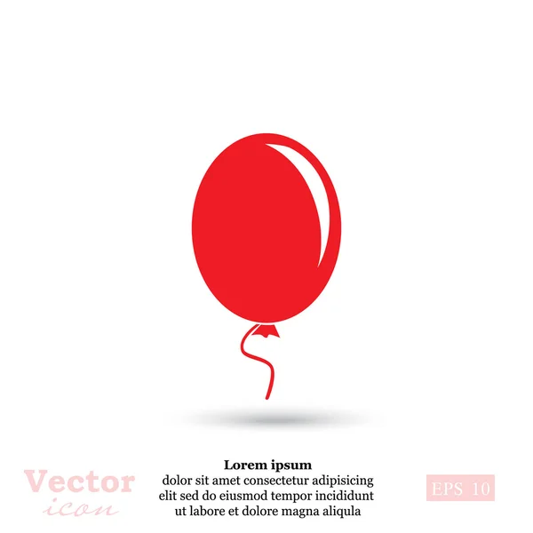 Luftballon-Symbol — Stockvektor