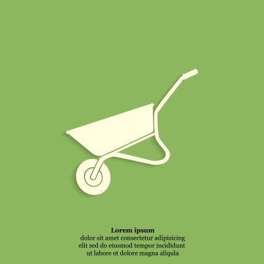 İnşaat veya Bahçe el arabası simgesi