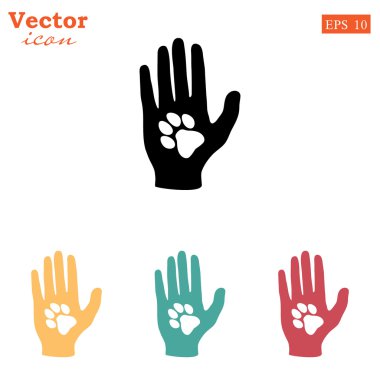 hayvan ile insan el pençe simgeler