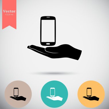 akıllı telefon el simgesi