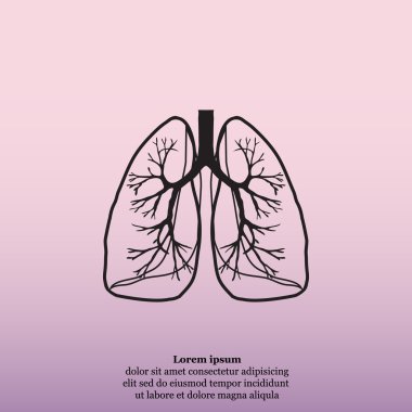 İnsan akciğerleri simgesi