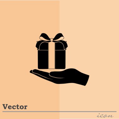 hediye kutusu simgesi ile vardı