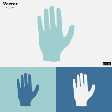 Açık el işareti simgesi