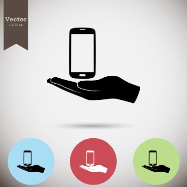 akıllı telefon el simgesi