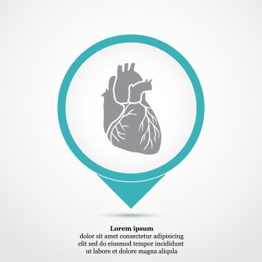 İnsan kalbi organ simgesi