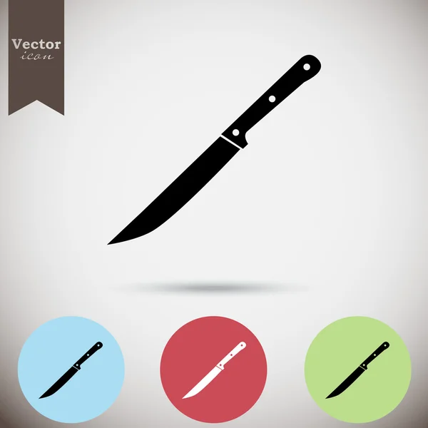 Cocina cuchillo iconos conjunto — Vector de stock