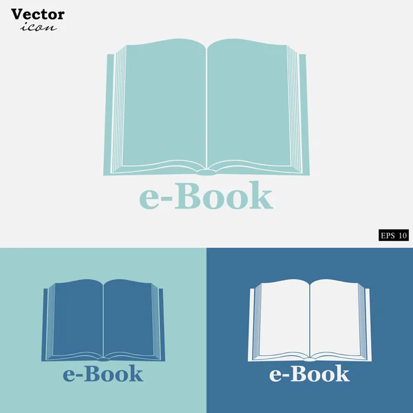 Livre électronique icônes ensemble — Image vectorielle