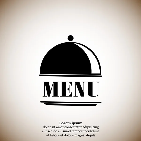 Restaurant menu ikona logo — Wektor stockowy