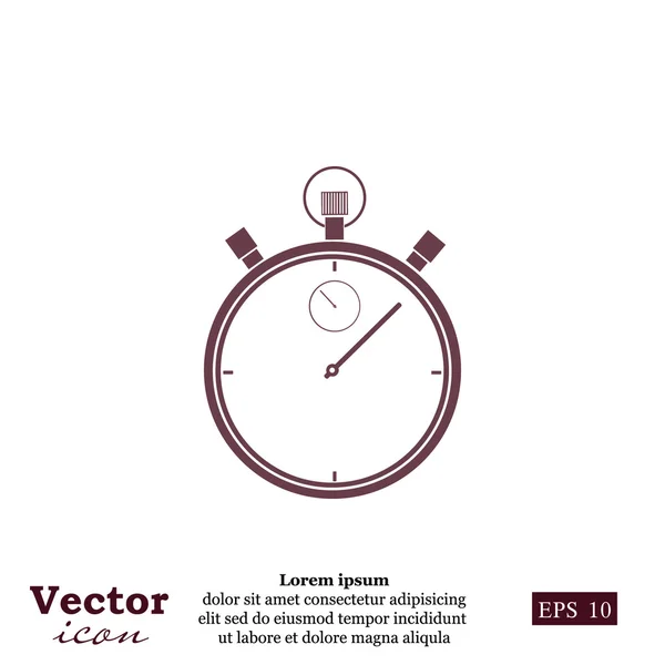 Icône de chronomètre mécanique — Image vectorielle