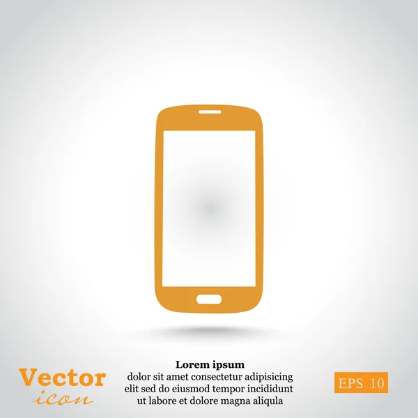 Ícone de smartphone moderno — Vetor de Stock